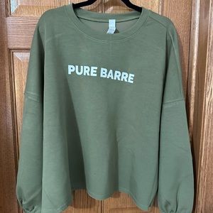 Pure Barre Branded Crop Sweatshirt